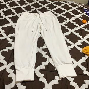 white joggers